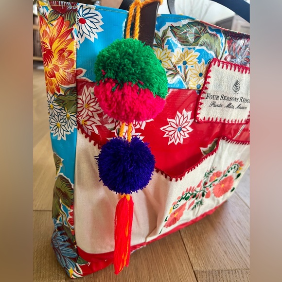Erica Maree for Four Seasons Punta Mita, Mexico- handmade vacation tote bag. - Picture 4 of 14